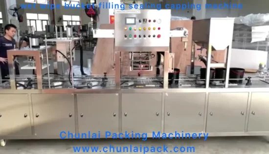 Sauce tomate Barrel Big Tub Yaourt Fill Seau Film Heat Sealing Cap Pressing Machine